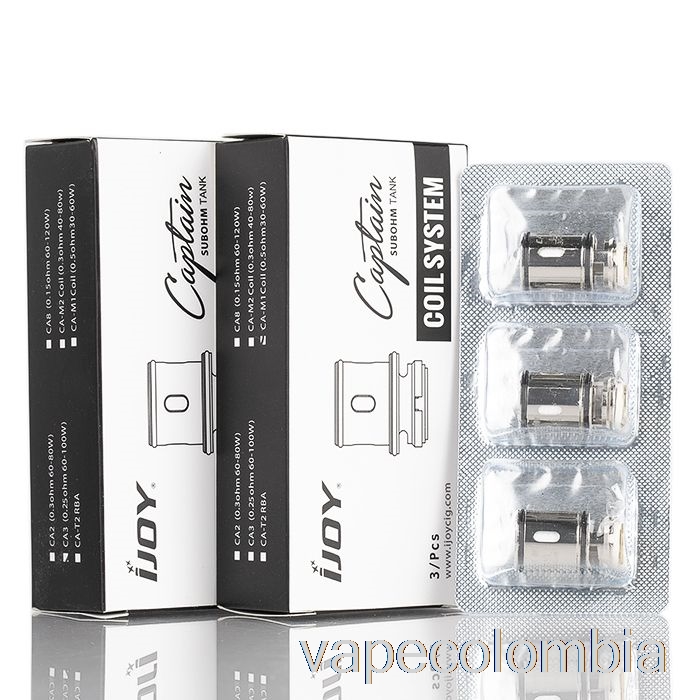 Kit Completo De Vapeo Bobinas De Repuesto Ijoy Capitán Ca Bobinas Ca3 De 0.2ohm